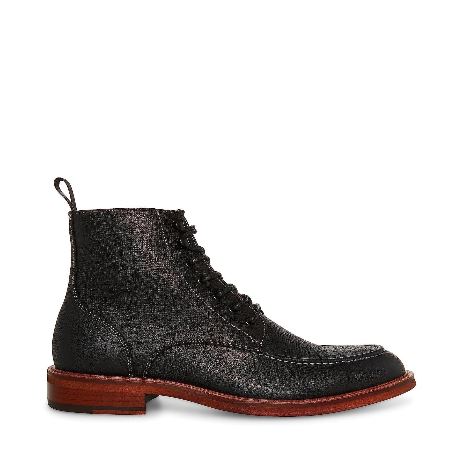 Steve Madden Holger Men's Boot Black Leather 10.5 M - Thumbnail 2