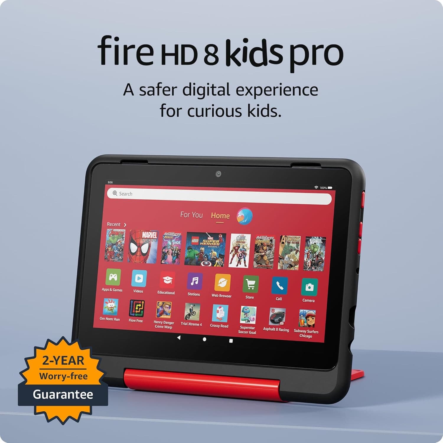 Amazon Fire HD 8 Kids Pro tablet- 2024, age 6-12 32 GB 6-month Amazon Kids+ - Image 1