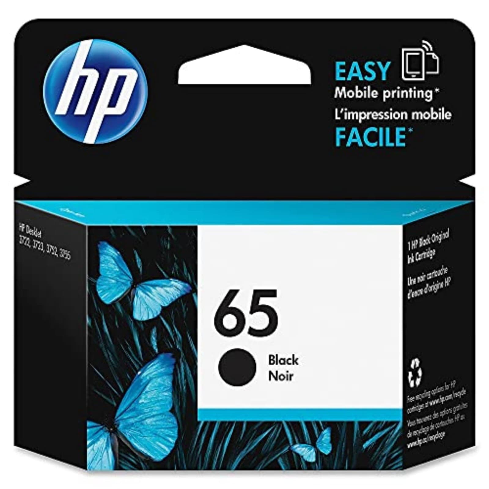 Genuine HP 65 Black Ink Cartridge Eligible for Instant Ink | N9K02AN AUG 2027 - Thumbnail 2