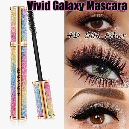 3 Pack 4D Mascara Silk Fiber waterproof Vivid Galaxy Lashes Thick Long eyelashes - Image 1