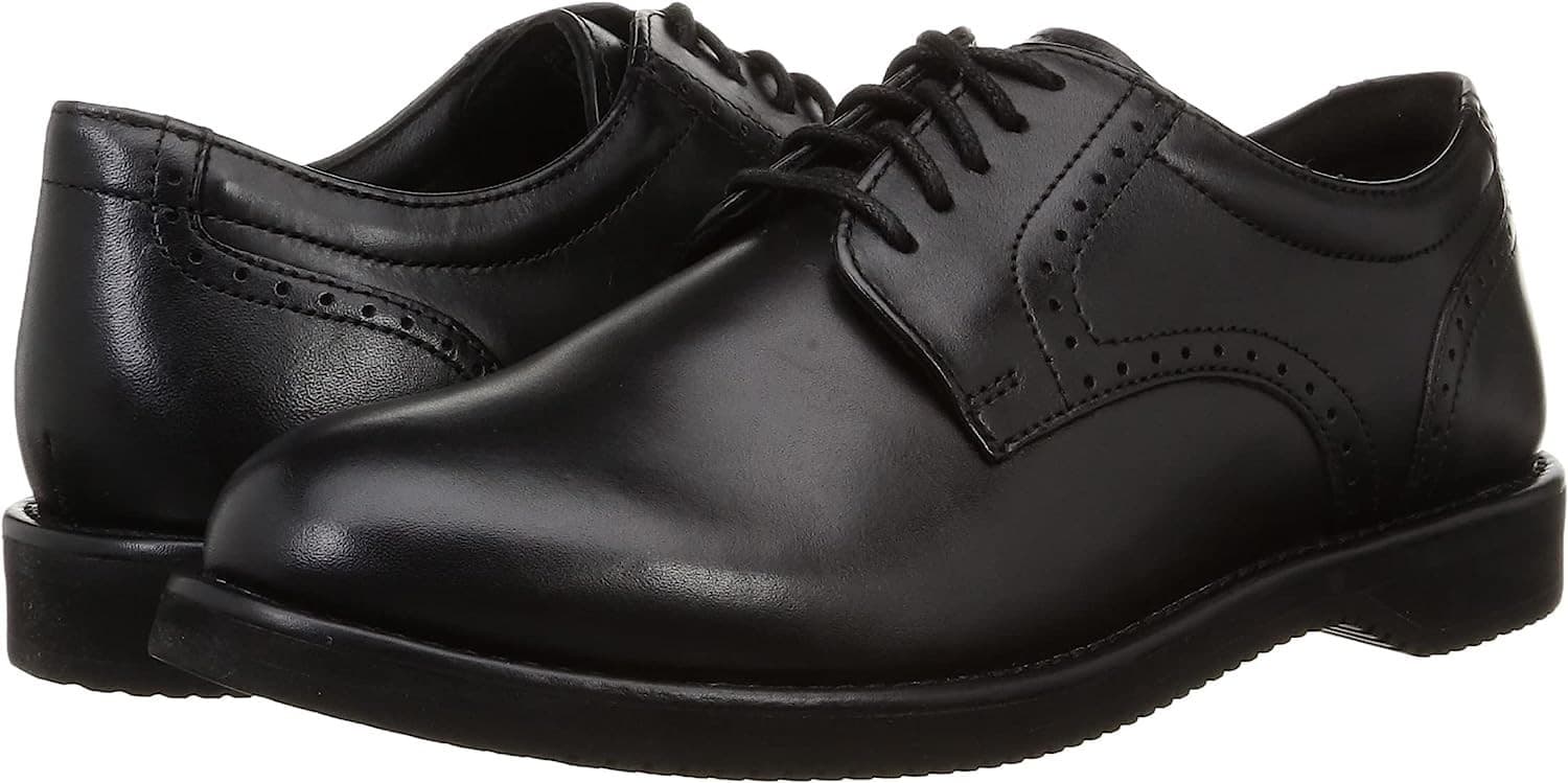Rockport DresSports Oxford Plain Toe Black Leather Mens Dress Shoes 9.5 M - Image 1