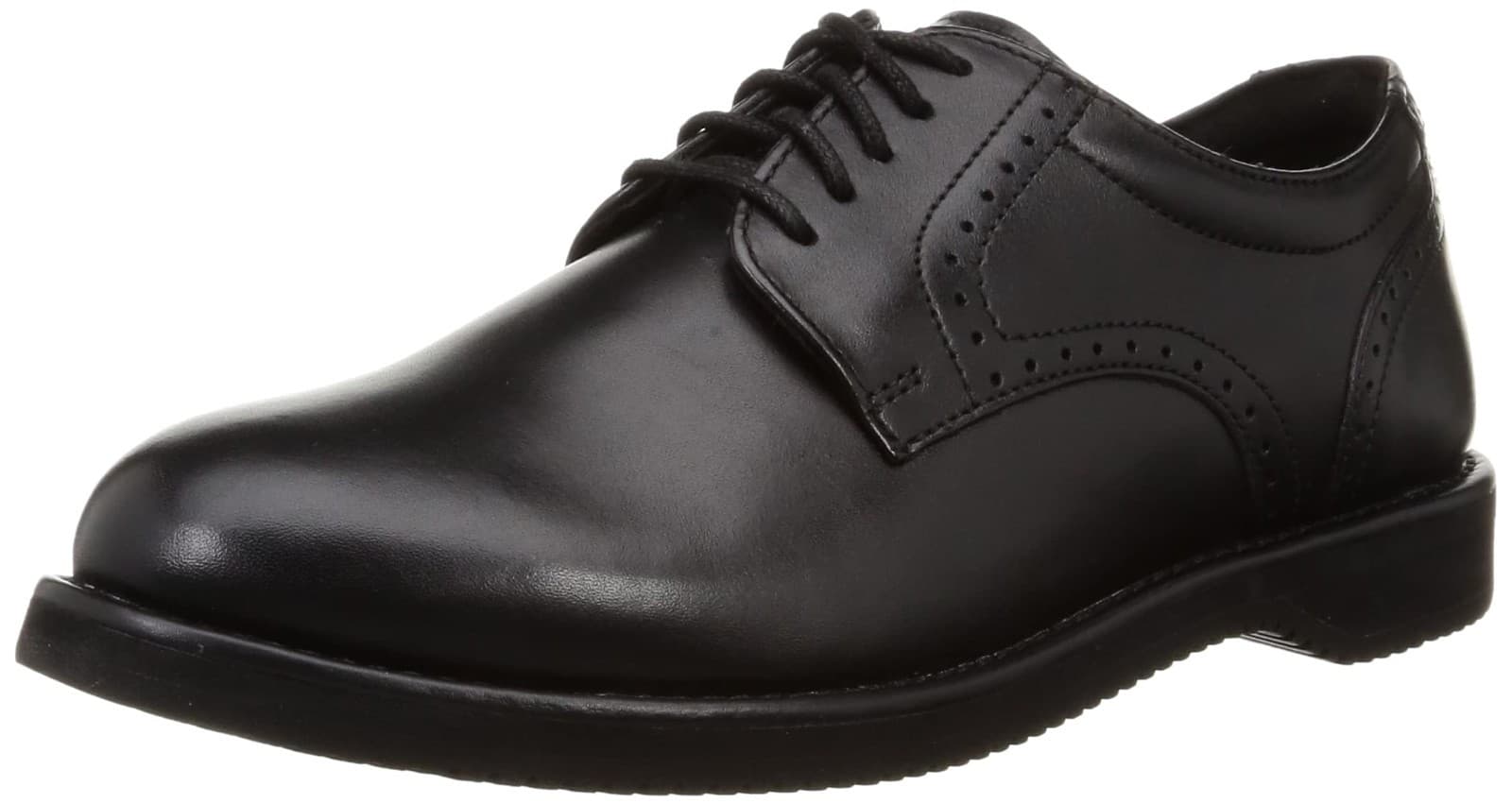 Rockport DresSports Oxford Plain Toe Black Leather Mens Dress Shoes 9.5 M - Thumbnail 3