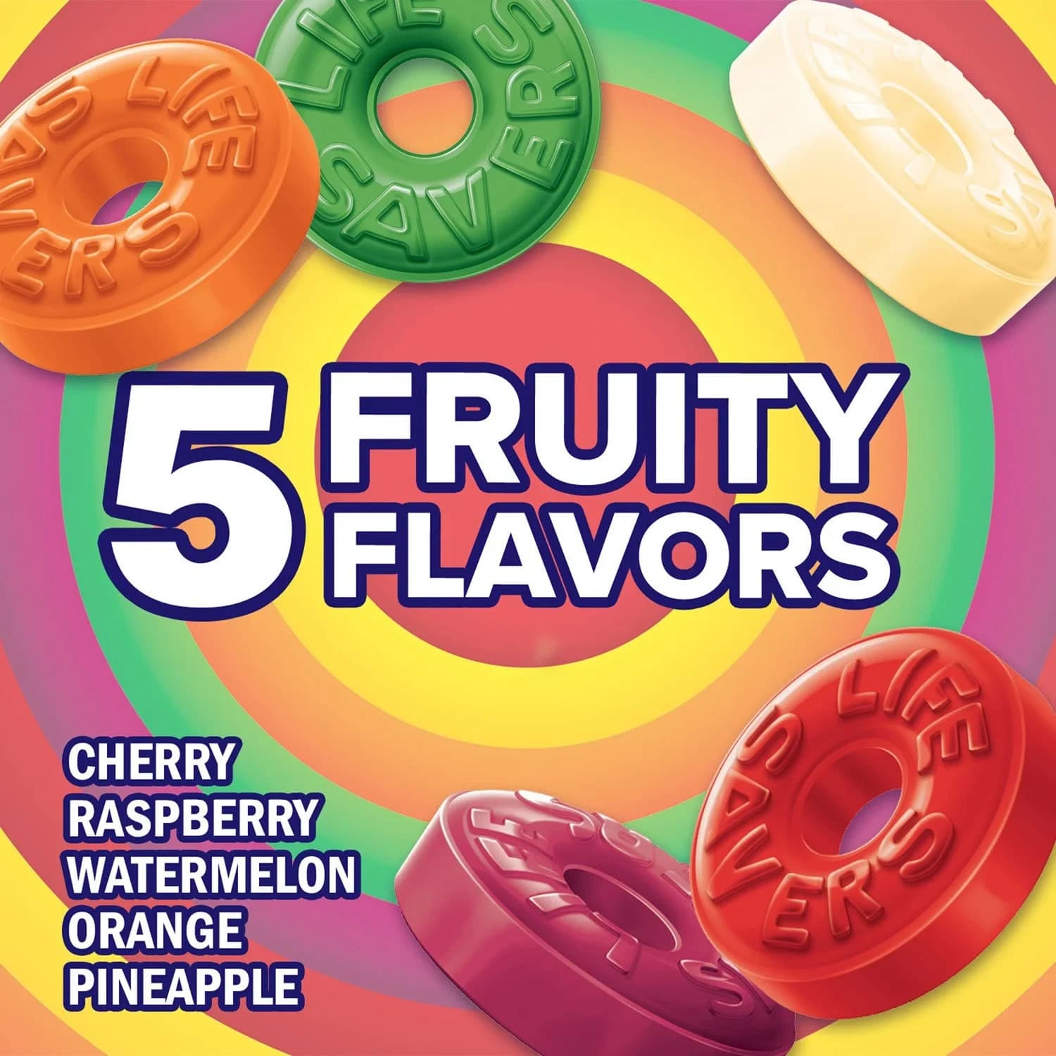 LIFE SAVERS 5 Flavors Hard Candy Rolls, 1.14 Ounce total 20 packs - Thumbnail 7