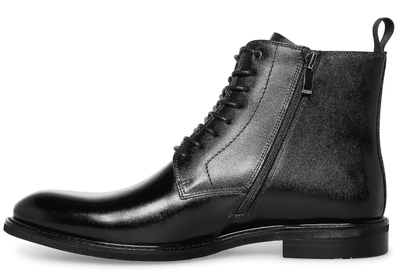 Steve Madden Yorick Men's Casual Boot Black Leather 9 M - Thumbnail 2