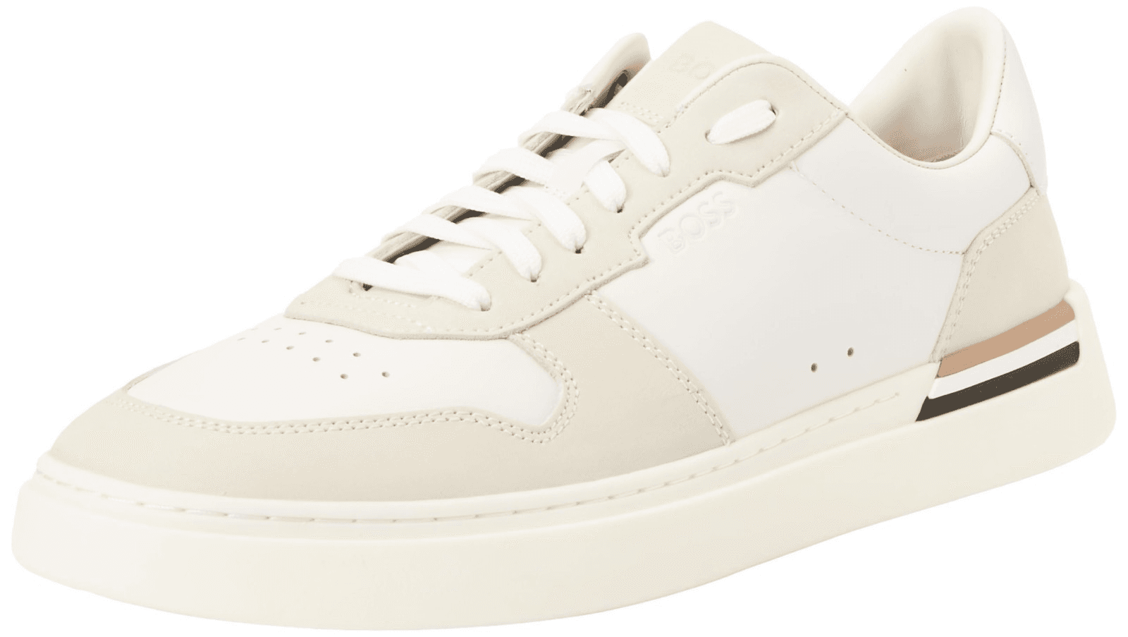 Hugo Boss Clint_Tenn_ltvp Men's Trainers Sneakers Lace-Up Shoes White Size 9 M - Thumbnail 3