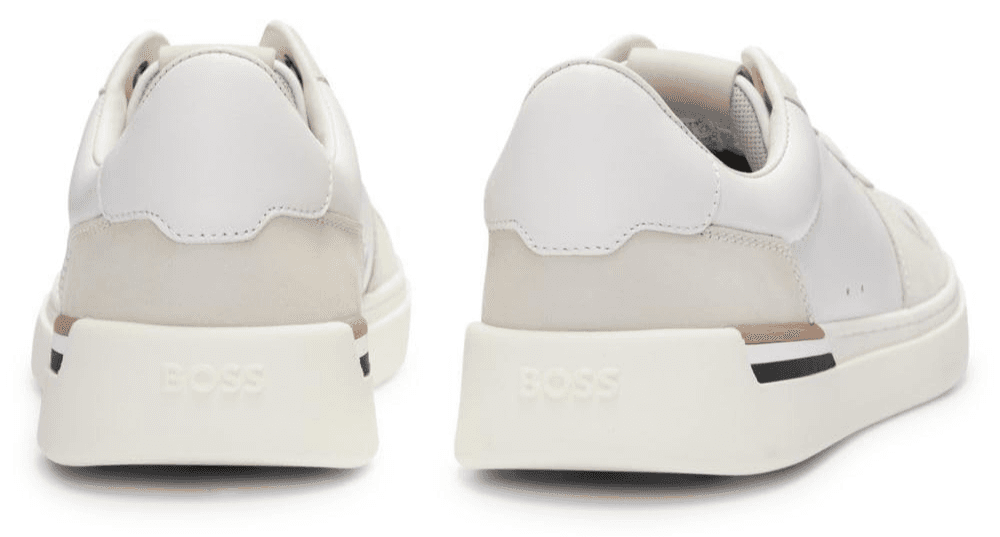 Hugo Boss Clint_Tenn_ltvp Men's Trainers Sneakers Lace-Up Shoes White Size 9 M - Thumbnail 4
