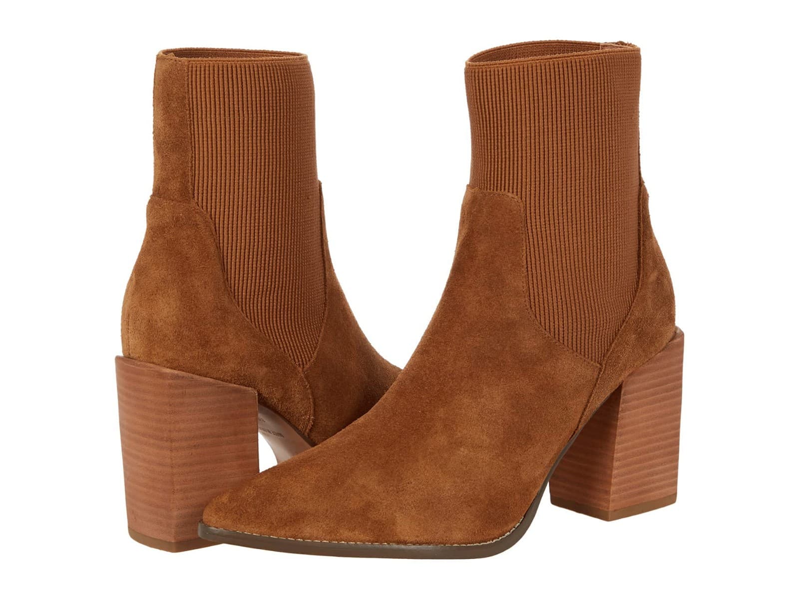 Steve Madden Women's Reeve Ankle Boot Size 7.5 M Cognac Suede - Thumbnail 5