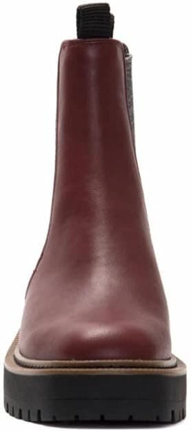 Sam Edelman Women's Laguna Chelsea Ankle Boot Bordeaux Leather Brown 8 M - Thumbnail 5