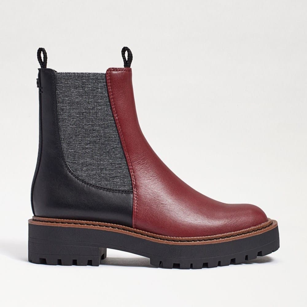 Sam Edelman Women's Laguna Chelsea Ankle Boot Bordeaux Leather Brown 8 M - Thumbnail 4