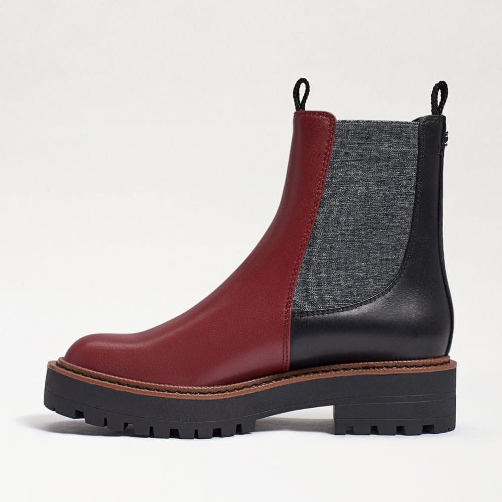 Sam Edelman Women's Laguna Chelsea Ankle Boot Bordeaux Leather Brown 8 M - Thumbnail 6