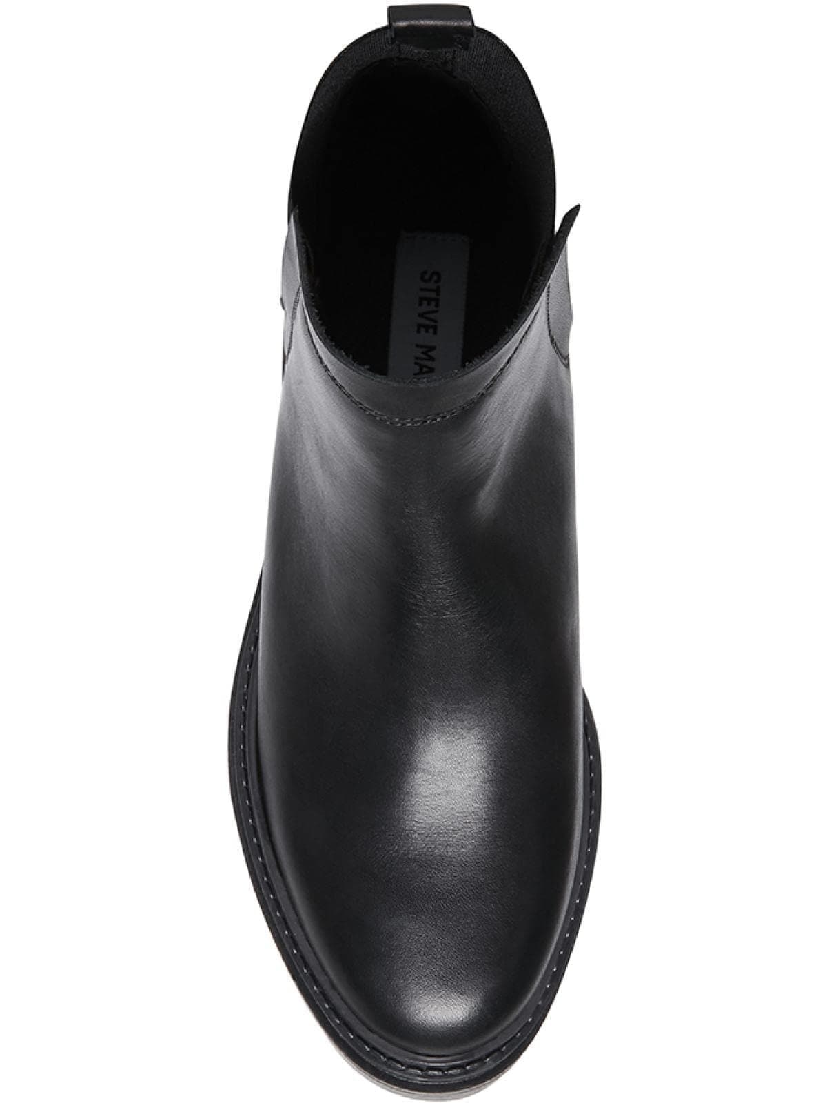 Steve Madden Moira Chelsea Boots Black Leather Lug Sole Women’s Size 7.5 - Thumbnail 4