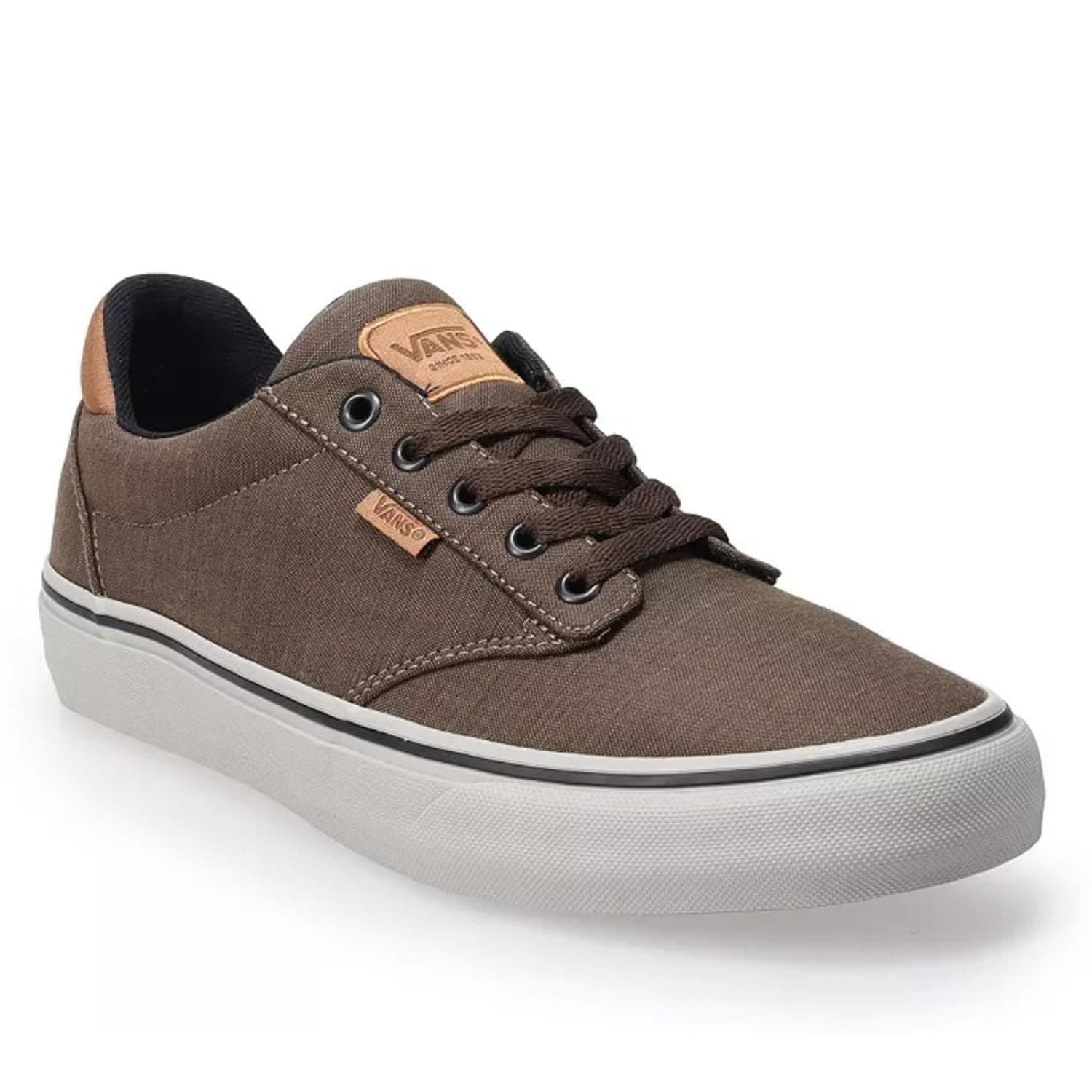 Vans Atwood Delux Textile Men's Skate Shoes - Brown size 11.5 M - Image 1