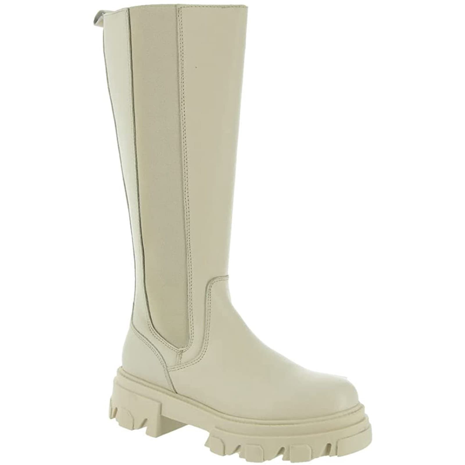 Steve Madden Esma knee high boots Cream leather PLATFORM Size 7 M - Thumbnail 2