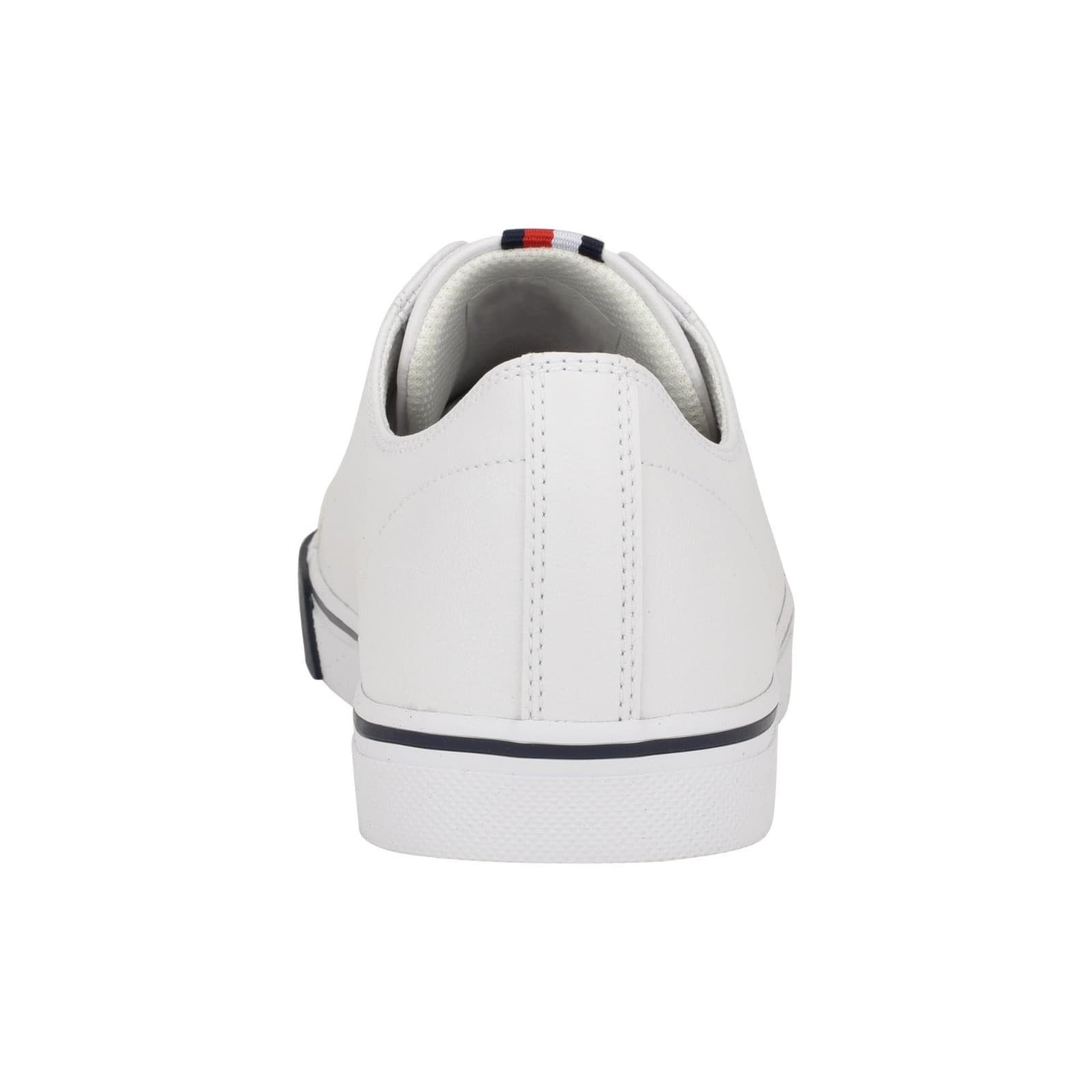 Tommy Hilfiger Tmrain Lace-Up Leather Men's Casual Sneakers White 9.5 M - Thumbnail 3