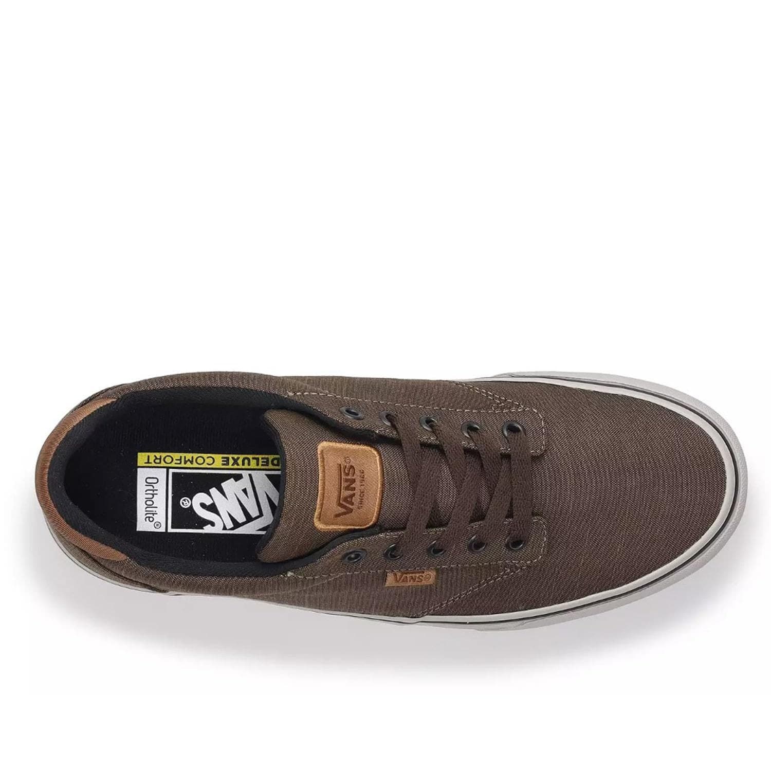 Vans Atwood Delux Textile Men's Skate Shoes - Brown size 11.5 M - Thumbnail 4