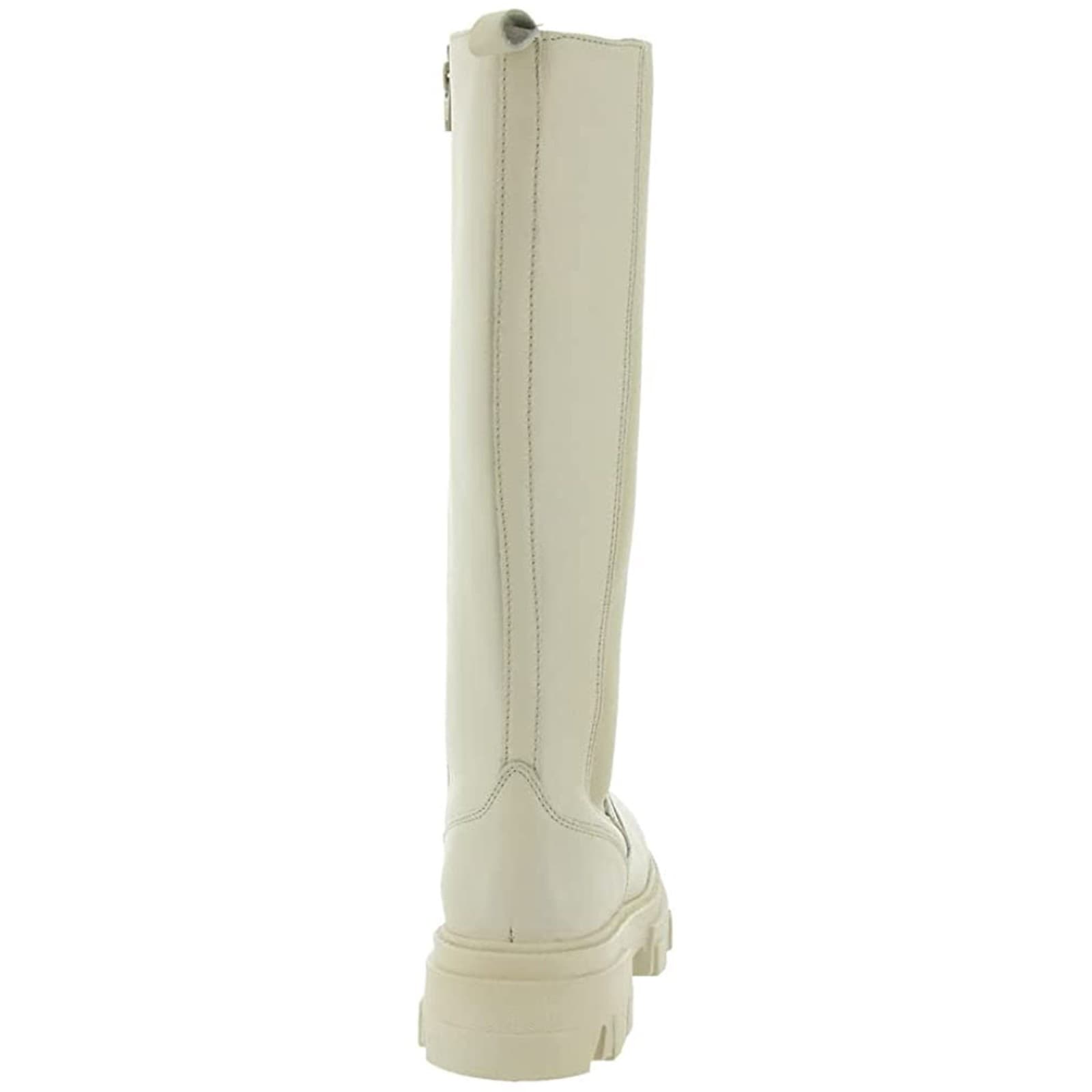 Steve Madden Esma knee high boots Cream leather PLATFORM Size 7 M - Thumbnail 4