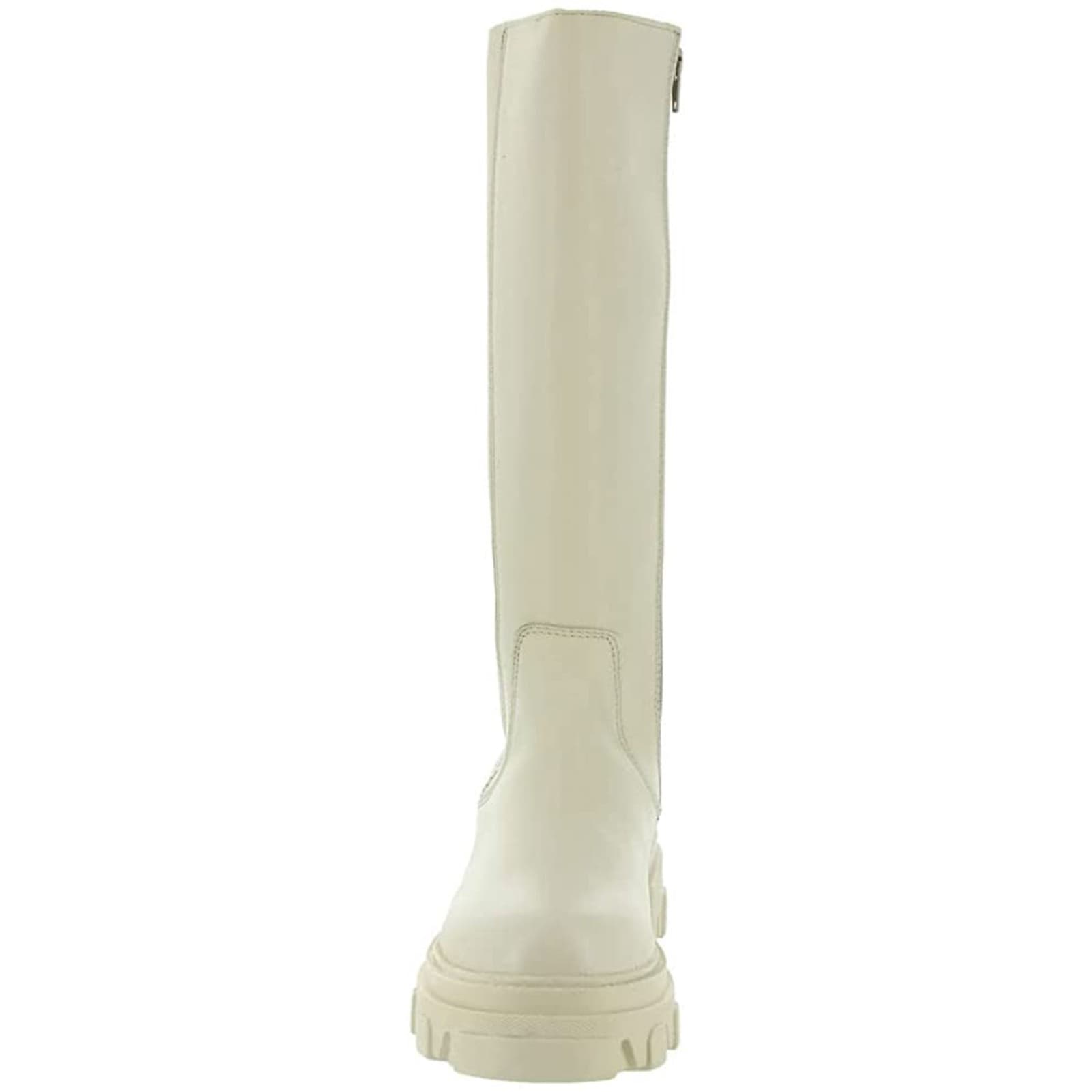 Steve Madden Esma knee high boots Cream leather PLATFORM Size 7 M - Thumbnail 5