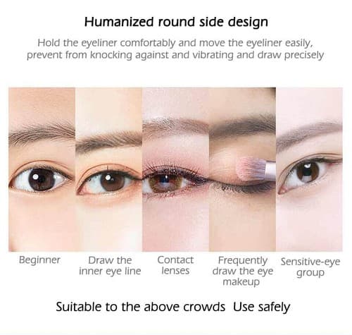 4 pack 4D Starry Sky Eyeliner Waterproof Liquid Black Long Lasting Quick Drying - Thumbnail 5