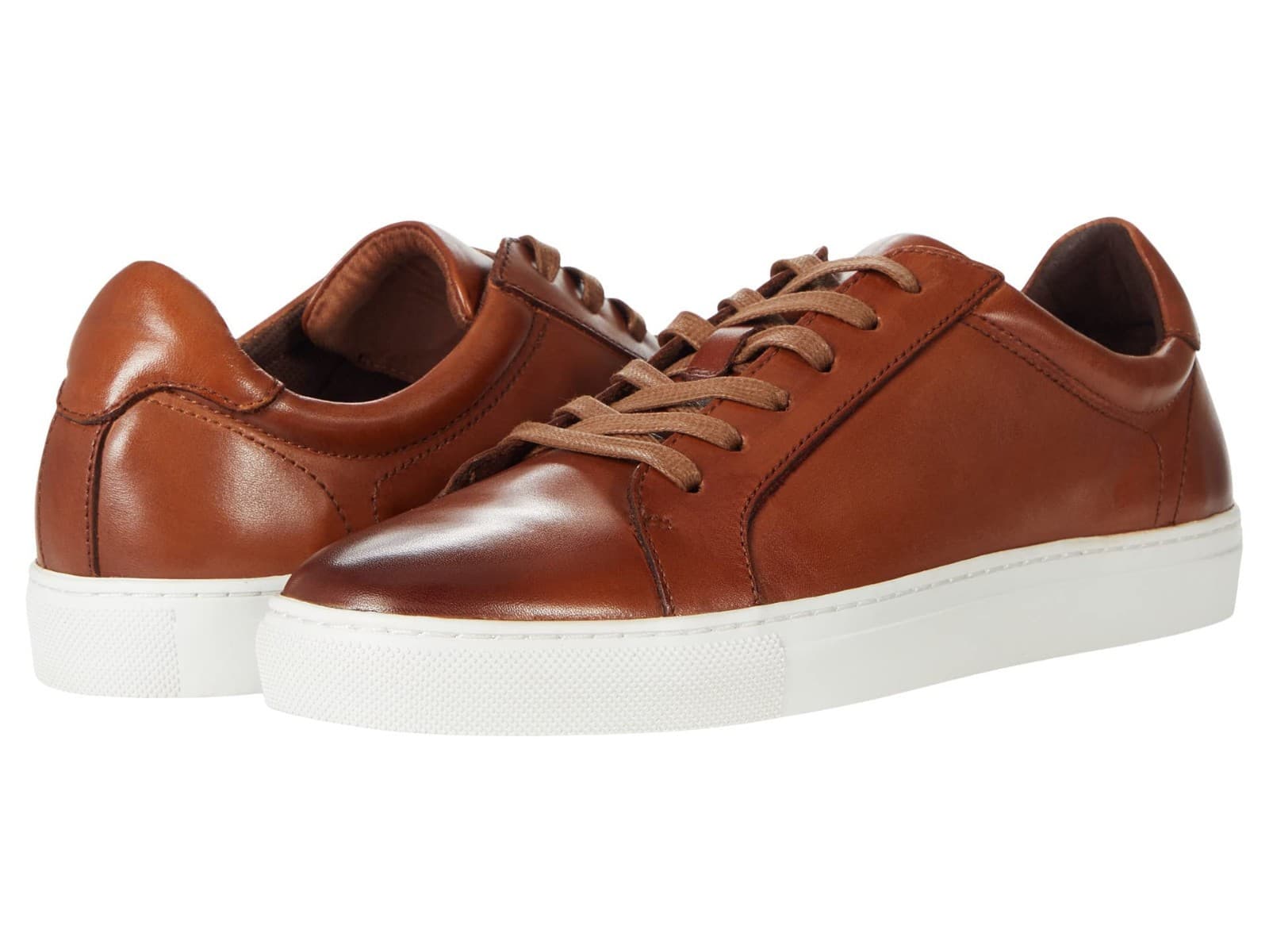 Winthrop Clay Leather Low Top Sneakers Shoes Men's Cognac Size US 11 - Thumbnail 2