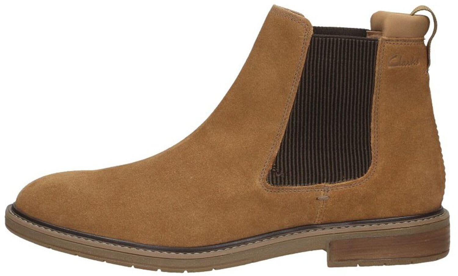 Clarks Men's Clarkdale Hall boot Shoes Cognac Suede Size 8 M - Thumbnail 3