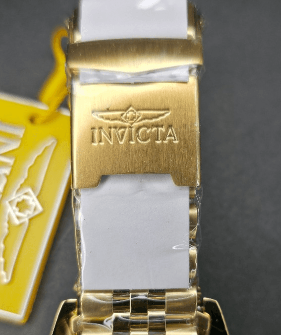 Invicta Pro Diver Titan Men's Luxury Watch Chrono Gold Dial - 43mm, Gold - Thumbnail 11