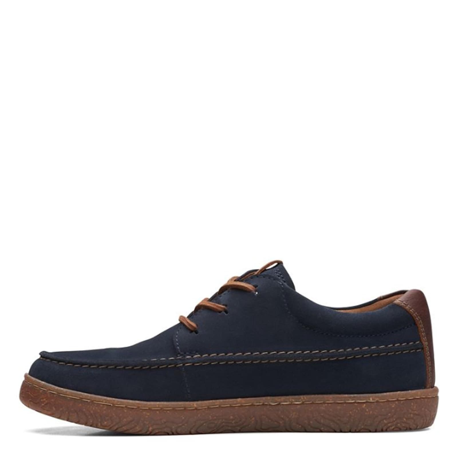 Clarks Hodson Moc Navy Suede Men's Shoes Size 9 - Thumbnail 3
