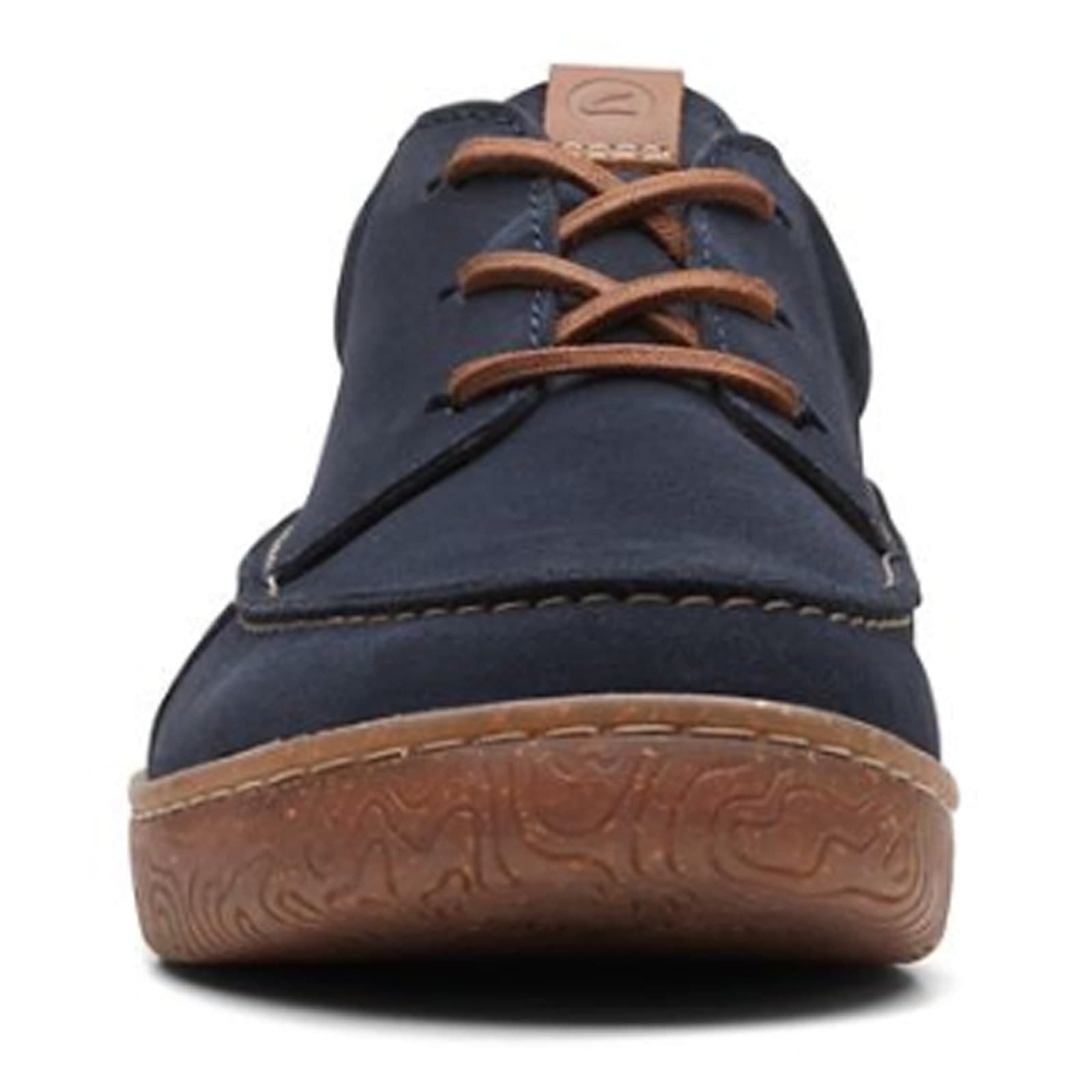 Clarks Hodson Moc Navy Suede Men's Shoes Size 9 - Thumbnail 5