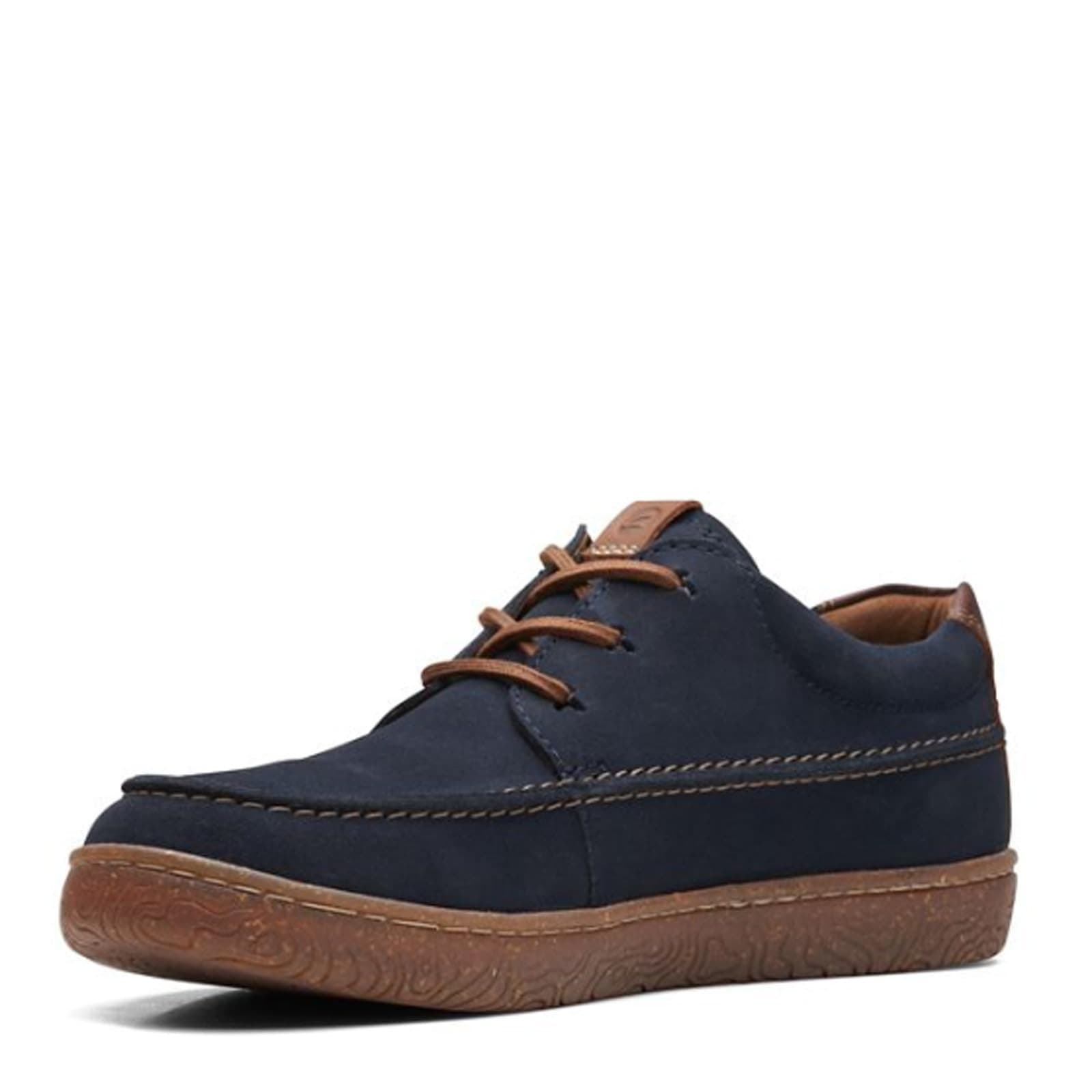 Clarks Hodson Moc Navy Suede Men's Shoes Size 9 - Thumbnail 4