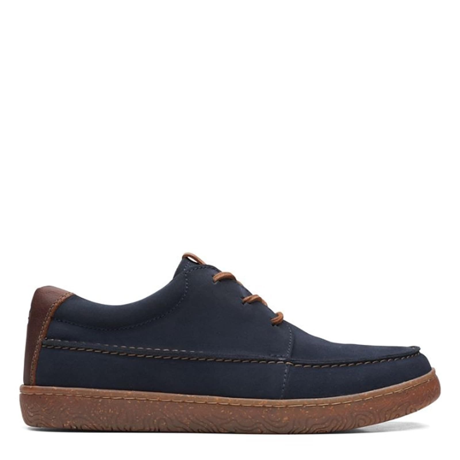 Clarks Hodson Moc Navy Suede Men's Shoes Size 9 - Thumbnail 2