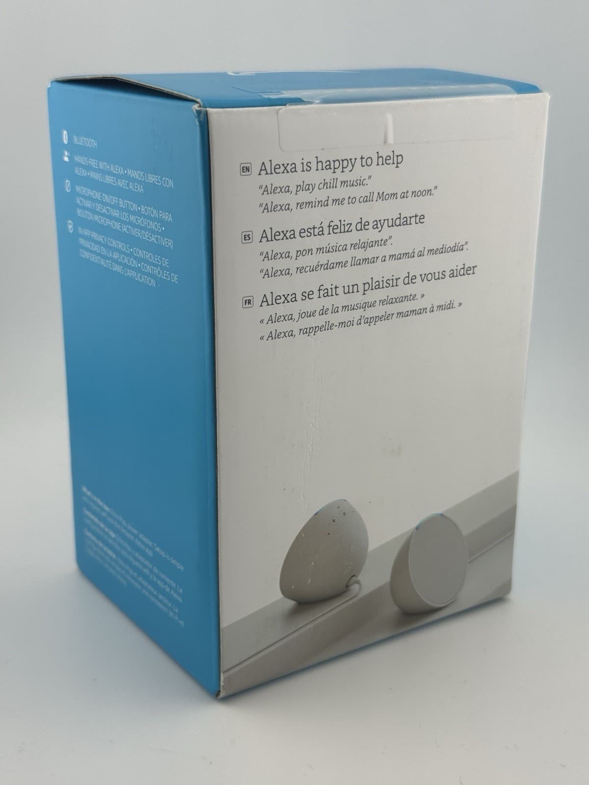 Amazon Echo Pop Smart Speaker Latest 2024 Alexa Full sound New Sealed White - Thumbnail 4