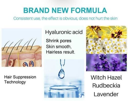 HOT 100% Natural Permanent Hair Removal Spray Stop Hair Growth Inhibitor Remove - Thumbnail 4
