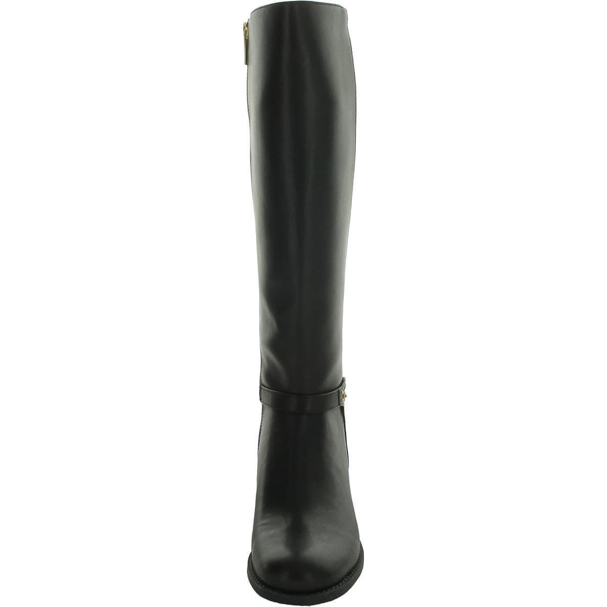 Michael Kors Women's Finley Leather and Logo Riding Boot Black Size 8.5 M - Thumbnail 5