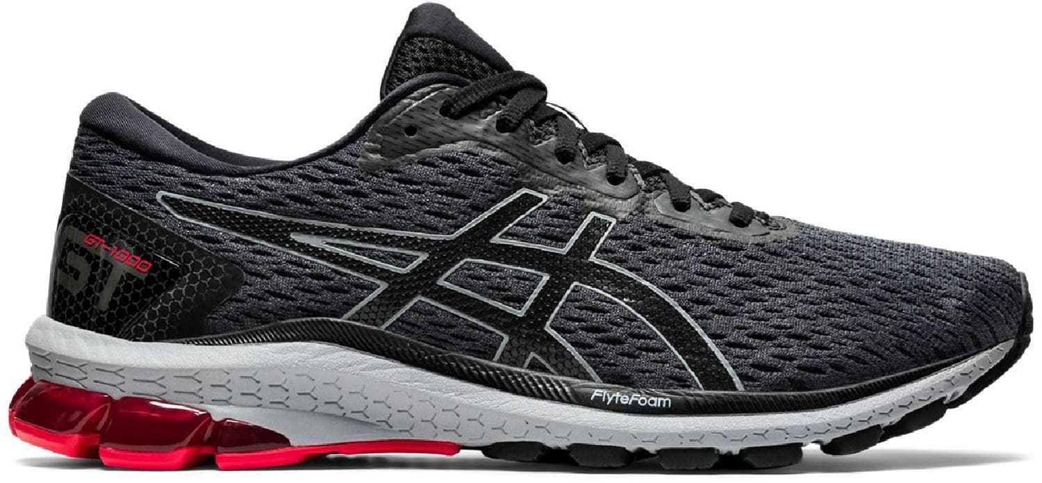 ASICS GT-1000 9 Men's Running Shoes Size 12 Carrier Grey/Black/RED - Thumbnail 2