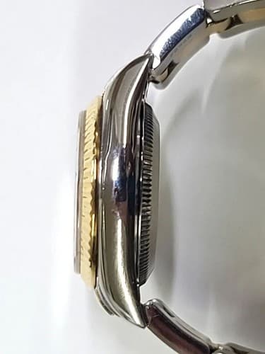 Rolex Ladies 18K/SS Oyster Perpetual Factory Champagne Diamond Dial Ref#67193 - Thumbnail 5