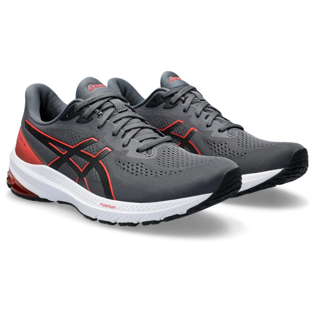 ASICS Men's GT-1000 12 Running Shoe, Carrier Grey/True RED 9.5 EXTRA WIDE 4E - Image 1