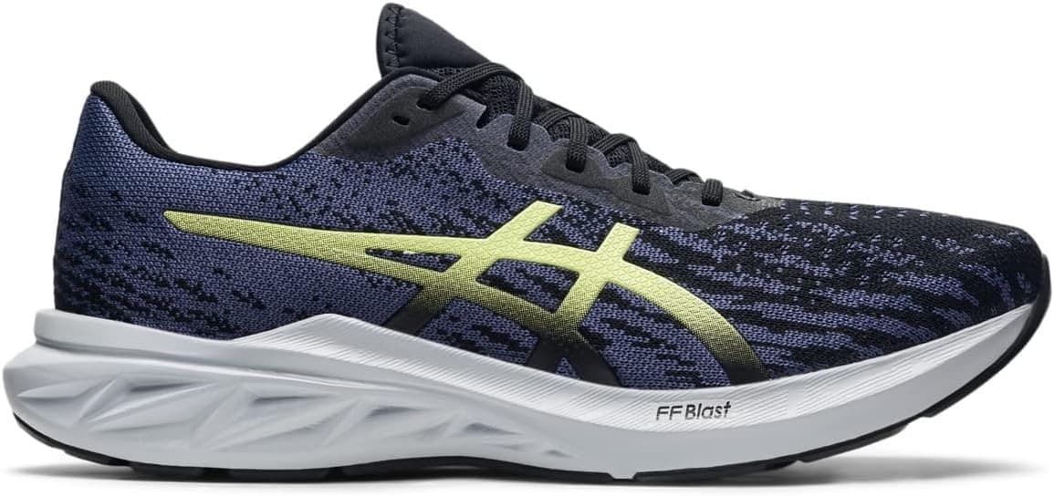 Asics Dynablast 2 Shoes Men's Black/Glow Yellow Low Top Running Sneakers 9 M - Thumbnail 2