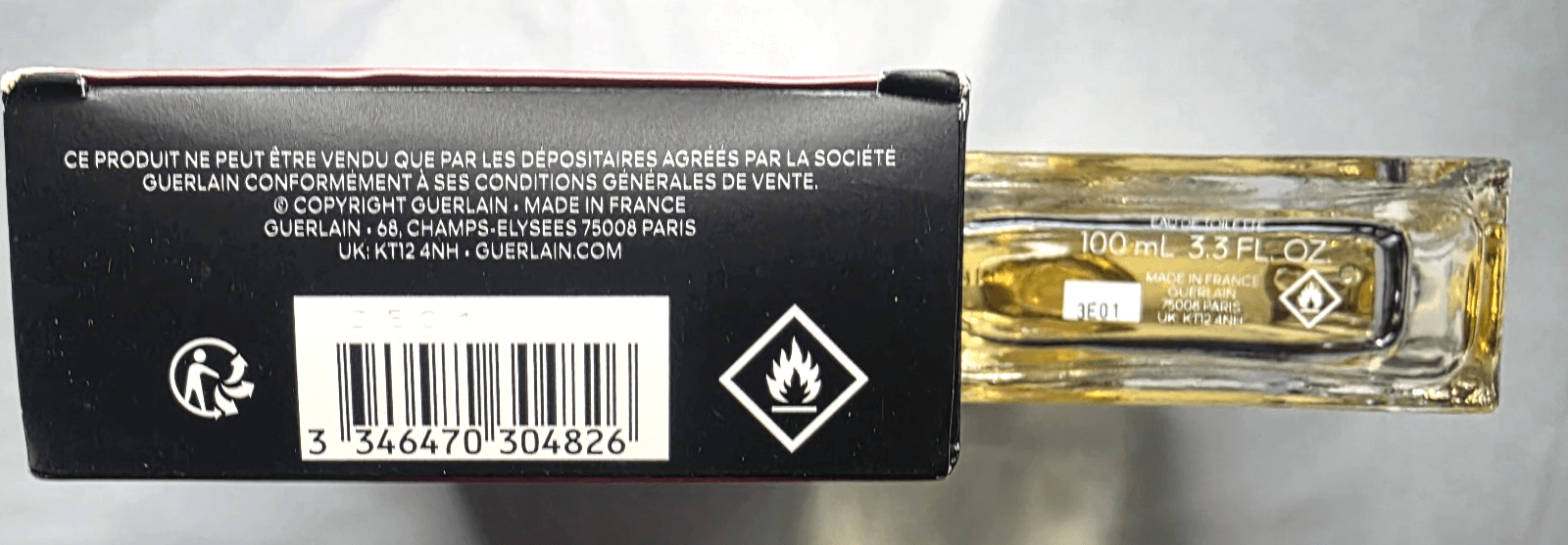 Habit Rouge by Guerlain for Men 3.3 oz Eau de Parfum Spray NEW 100% AUTHENTIC - Thumbnail 5