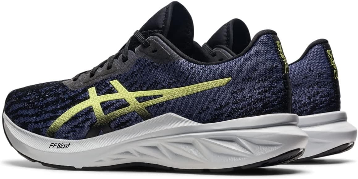 Asics Dynablast 2 Shoes Men's Black/Glow Yellow Low Top Running Sneakers 9 M - Thumbnail 4