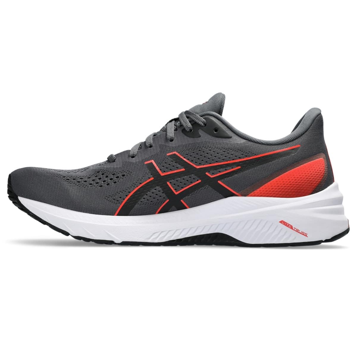 ASICS Men's GT-1000 12 Running Shoe, Carrier Grey/True RED 9.5 EXTRA WIDE 4E - Thumbnail 3