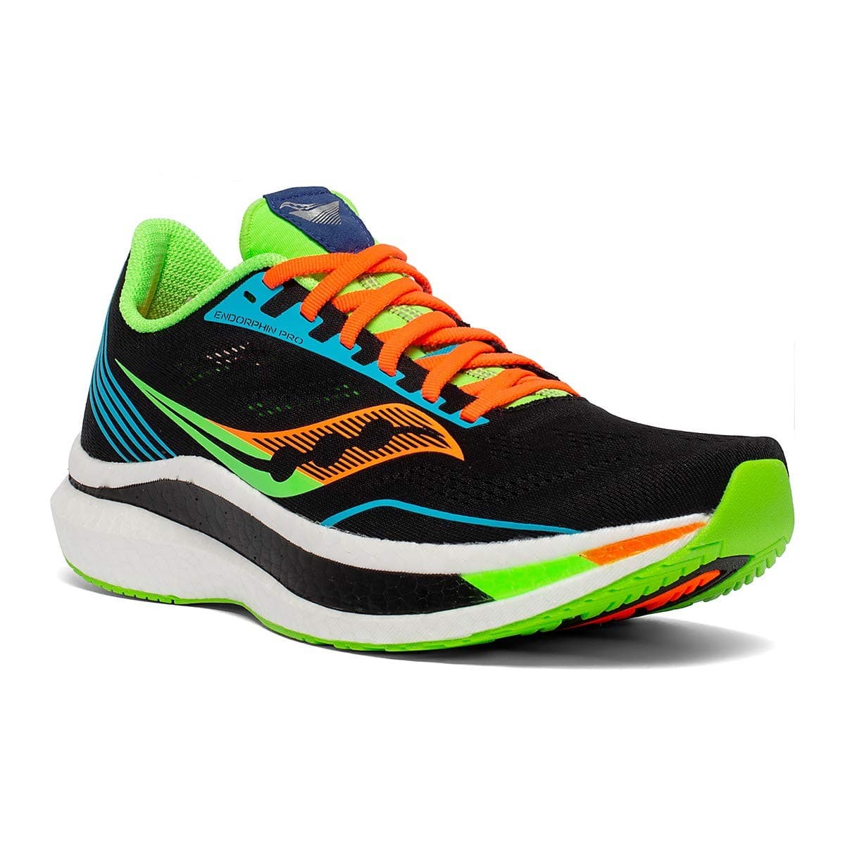 Saucony Mens Endorphin Pro Running Shoes Future Black Size 14 M - Thumbnail 3