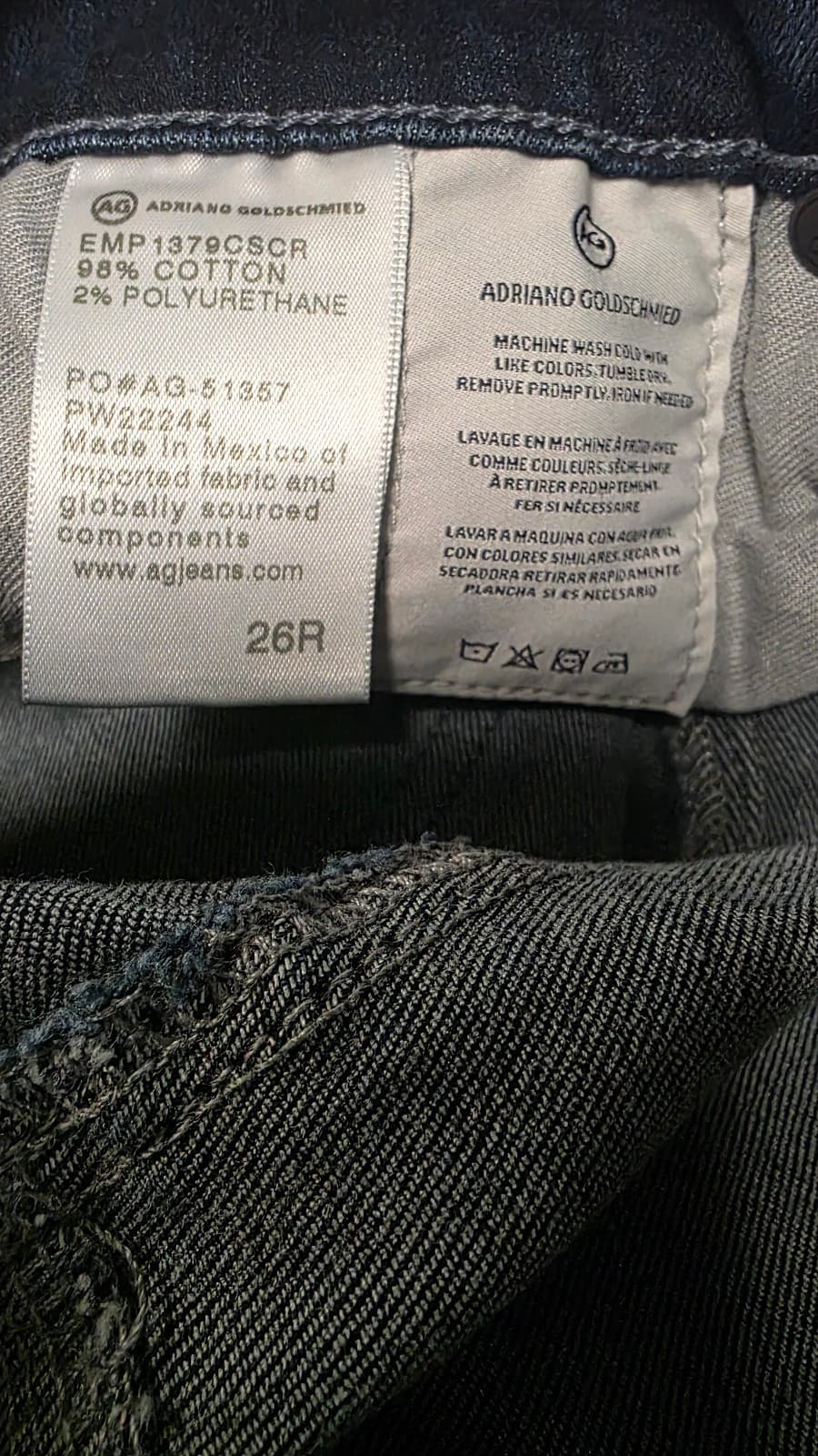 AG Adriano Goldschmied The Farrah High Rise Skinny Jeans Size 26/30 Castle Rock - Thumbnail 7