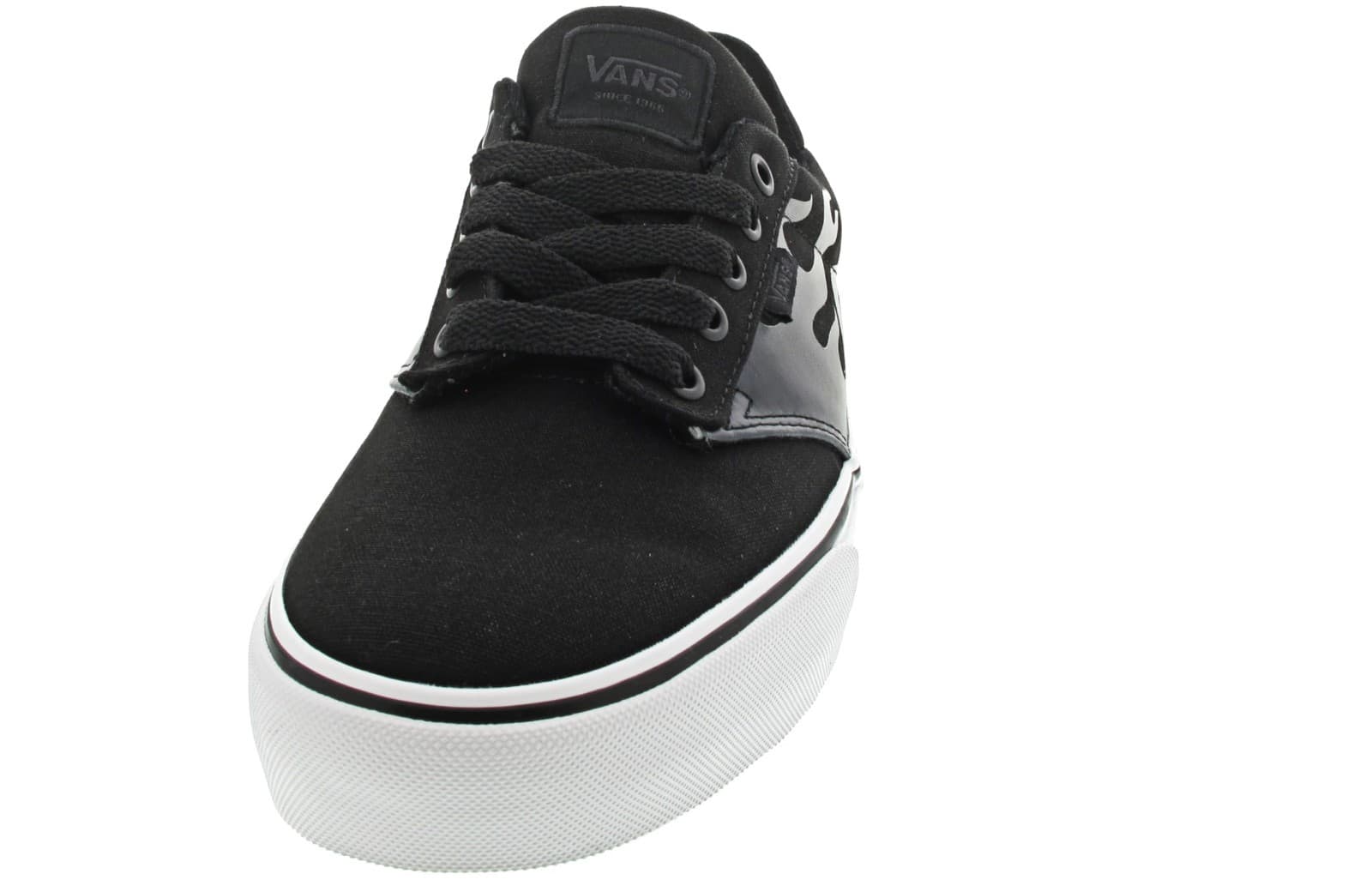 Vans Men's Atwood Deluxe Faded Flame Black/White Skate Sneakers -9.5 M - Thumbnail 7
