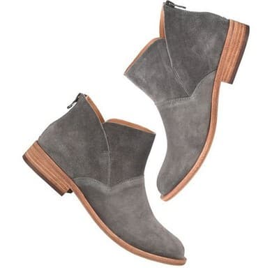 KORK-EASE Women's Ryder Ankle Boot Grey Suede, 7.5 M US - Thumbnail 8