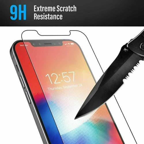 6 Pack Tempered Glass Screen Protector for iPhone 13 12 11 Pro Max XR XS 8 Plus - Thumbnail 5