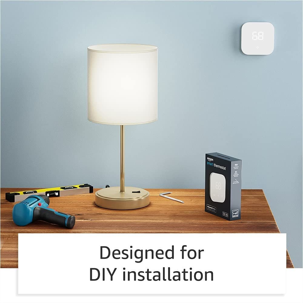 Amazon Smart Thermostat with Alexa & Ring Requires C-Wire or Adapter Kit - Thumbnail 5