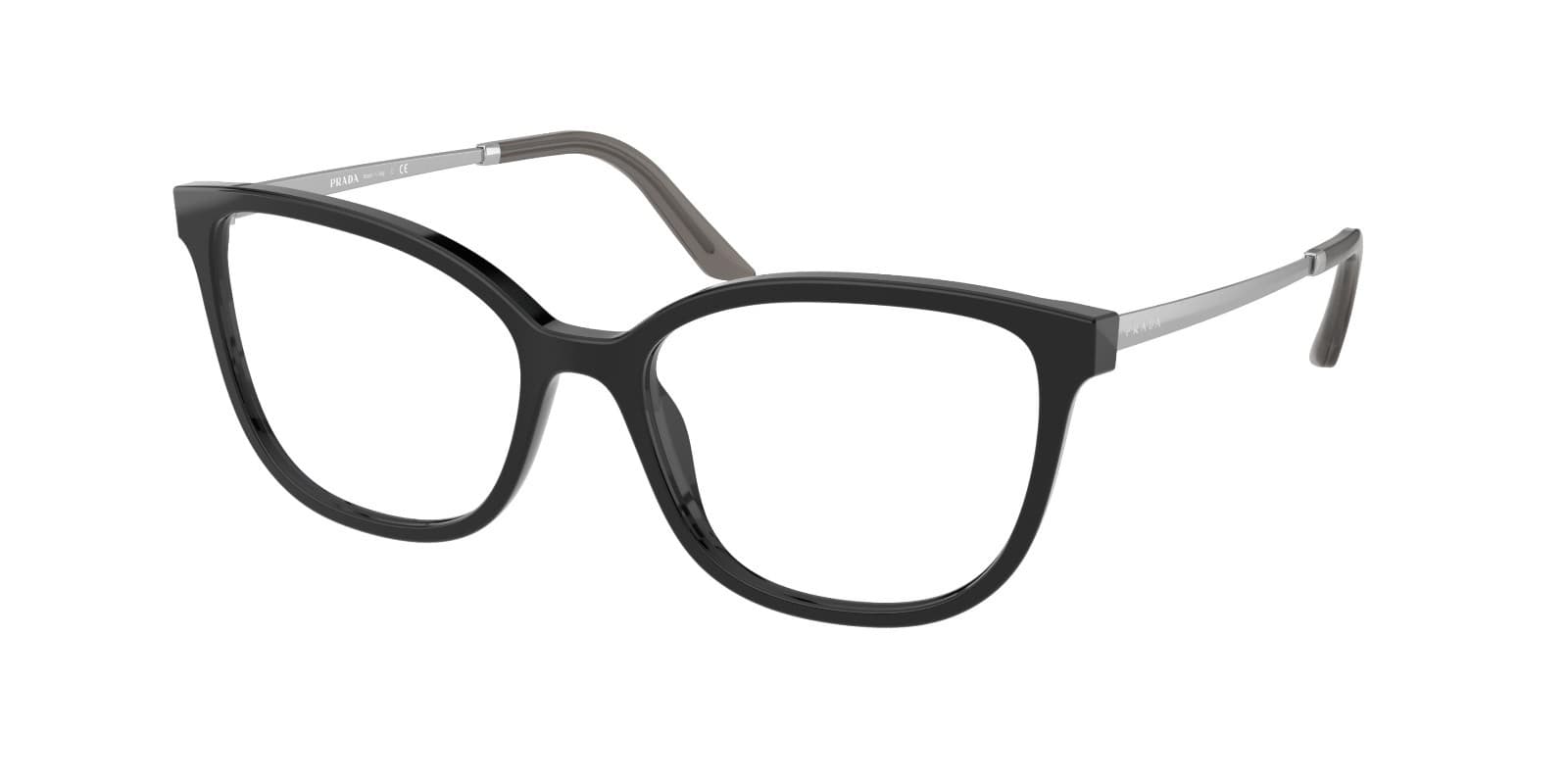 Prada Eyeglasses Frames PR 07WV 1AB1O 52-17-140 Black - Thumbnail 6
