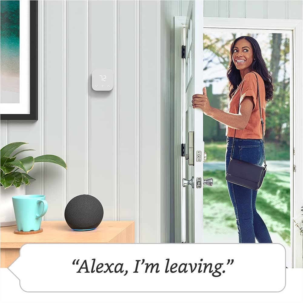 Amazon Smart Thermostat with Alexa & Ring Requires C-Wire or Adapter Kit - Thumbnail 4