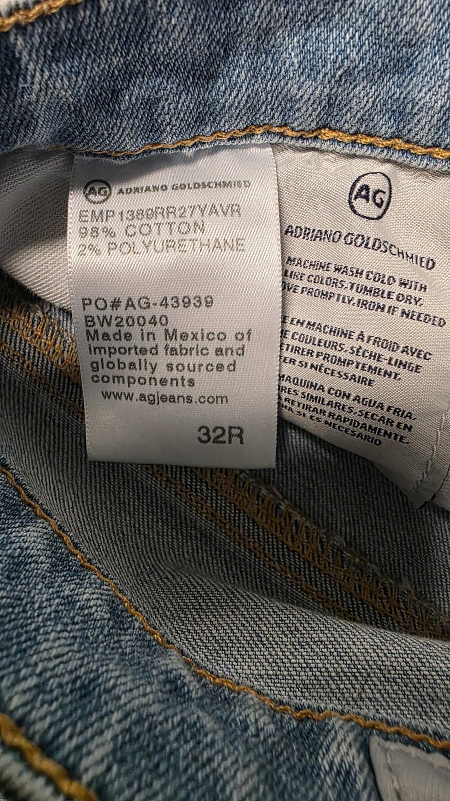 AG Adriano Goldschmied Mari Cloud Soft 27Years Ventura Size 32 - Thumbnail 7