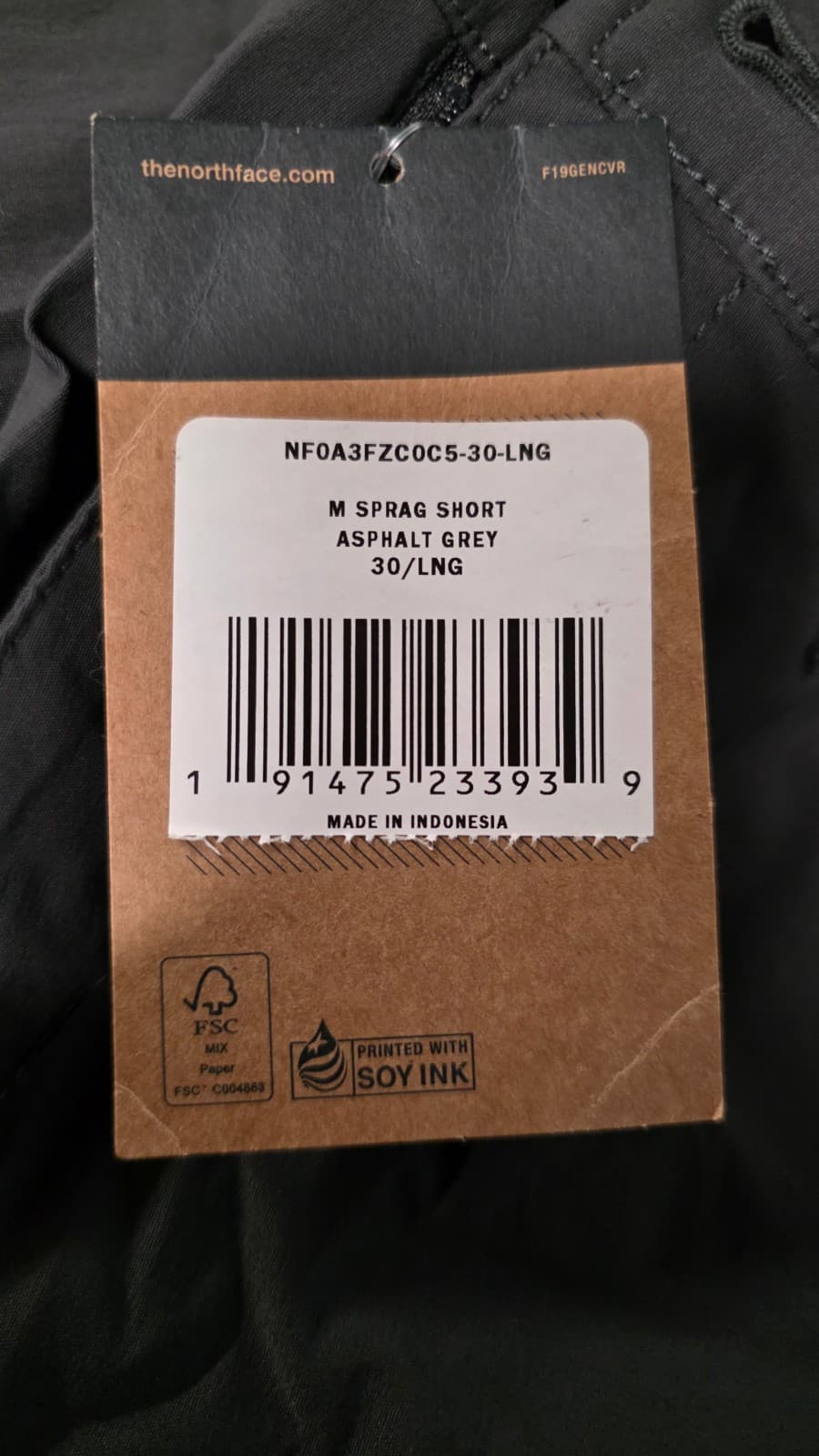 THE NORTH FACE Sprag Shorts Stretch Flash-Dry NWT Asphalt Grey 30/Long - Thumbnail 4