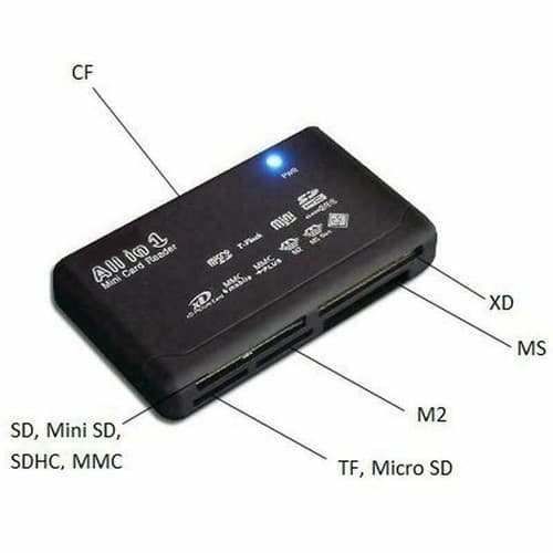 26-IN-1 USB 2.0 High Speed Memory Card Reader For CF xD SD MS SDHC with Nano kit - Thumbnail 2